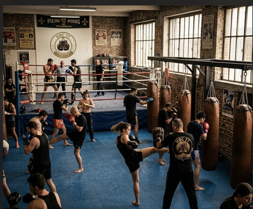 Entraînement HBC 77 — Salle de boxe Seine-et-Marne